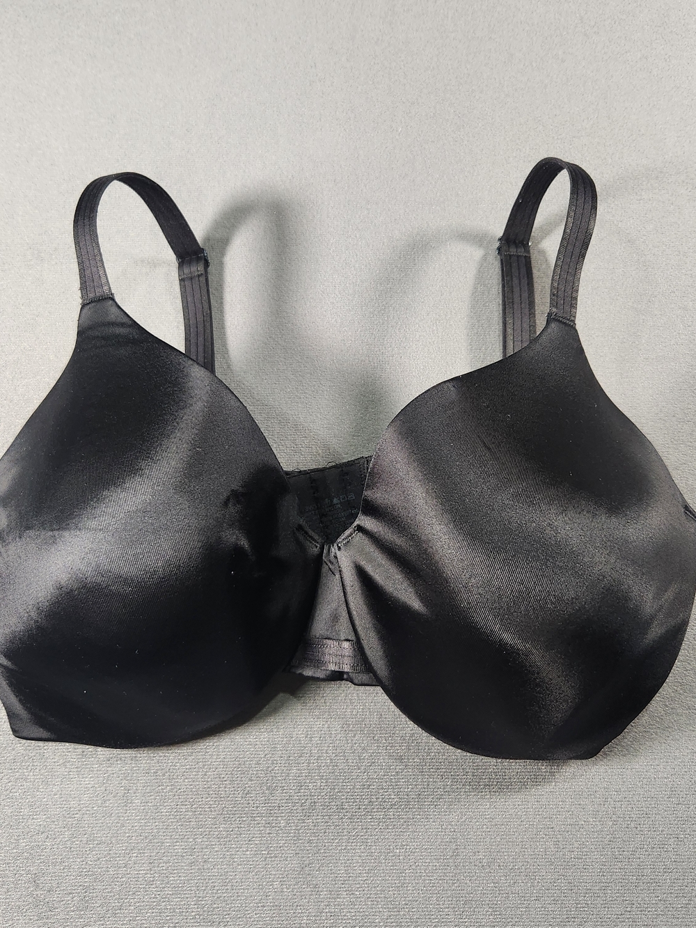 Bali Black Satin Full-Coverage T-Shirt Bra